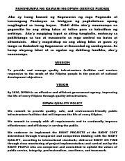tungkulin ng dpwh|Table of Contents Vision i Mission ii Mandate iii Function iv .